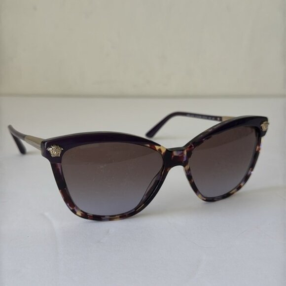 Versace VE 4313 Sunglasses 517968 Eggplant Violet Havana/ Violent Gradient Brown main image 12